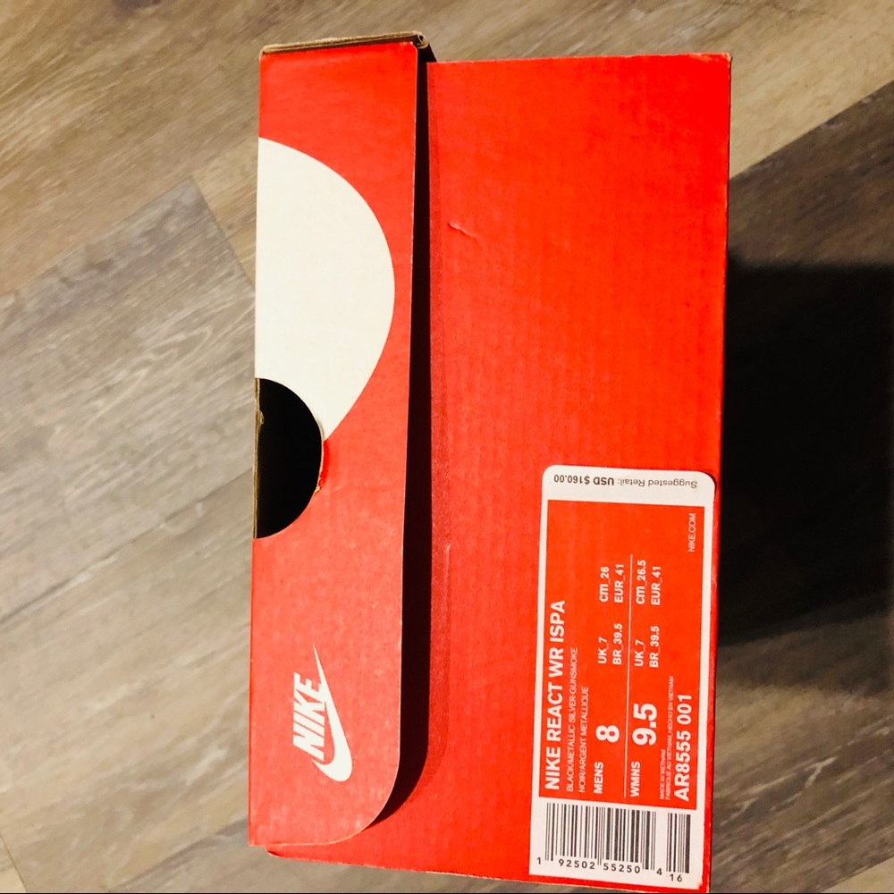 Nike ISPA React Wr low black size 8.0